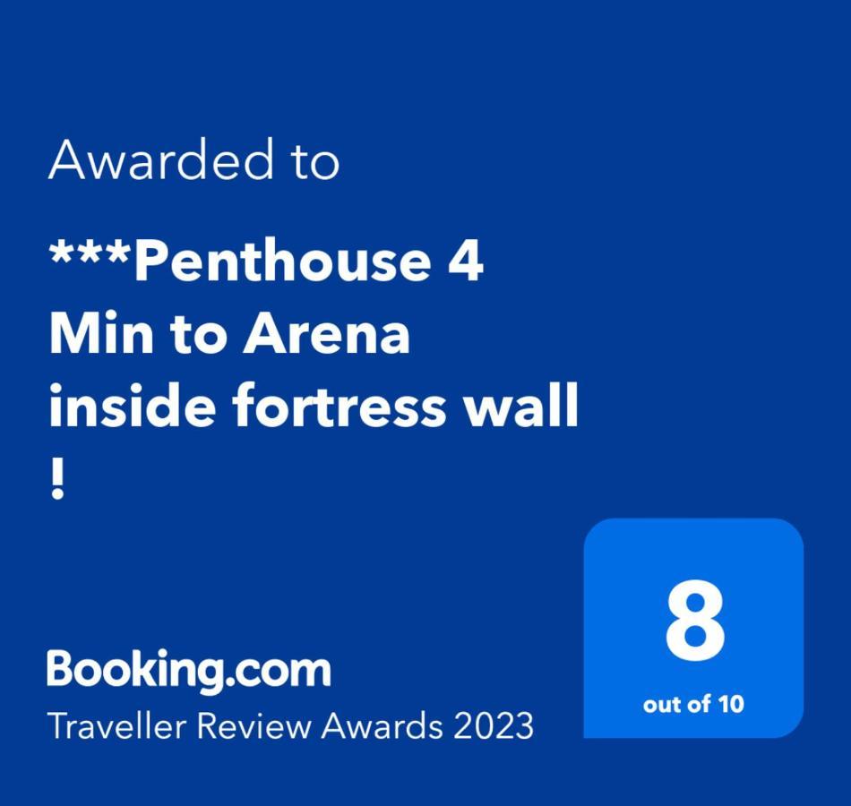 ***Penthouse 4 Min To Arena Inside Fortress Wall ! Verona Luaran gambar